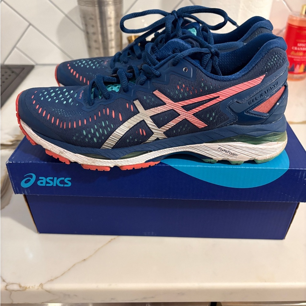 Asics Gel-Kayano 23 Women's Shoes - Silver and Teal